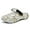 White, variant on Men's Waterproof EVA Clogs – Lightweight Garden and Beach Sandals with Tree Branch Camouflage Print, Non-Slip Breathable Slip-On Mules with Adjustable Back Strap