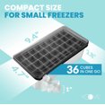 thumbnail image 6 of Yoove Ice Cube Tray With Lid and Bin- Silicone Ice Tray For Freezer | Comes with Ice Container, Scoop and Cover | Good Size Ice Bucket (Black), 6 of 9
