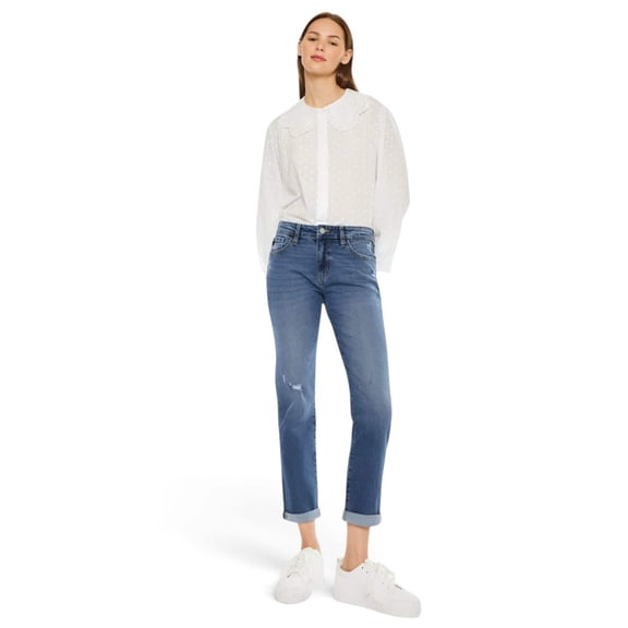 Kancan - Pamela Mid-Rise Slim Straight Jeans (27" Inseam) - KC20055D