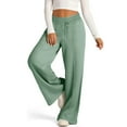 thumbnail image 5 of Lindreshi Wide Leg Pants Woman Women Fashion Trousers Full Pants Casual Straight Solid Color Loose Casual Wide Leg Pants, 5 of 9