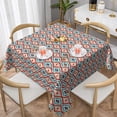 thumbnail image 6 of Square Tablecloth 60 x 60 Inch, Tribal Ikat Square Table Cloth Waterproof Table Cloths Fabric Table Cover for Dining Table, Buffet Parties and Camping, 6 of 8