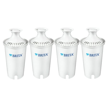 Brita Standard Water Filter, Standard Replacement Filters for Pitchers and Dispensers, BPA Free - 4 (Best Brita Filter Jug)