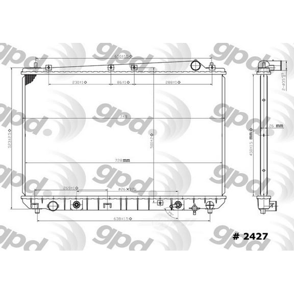 Radiator Fits select: 2001-2003 TOYOTA SIENNA