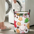 thumbnail image 5 of Fuzoiu Christmas Gingerbread Cookies Print Circular Hamper,Laundry Basket with Handle,Collapsible Laundry,Dirty Clothes Storage Basket,for Bedroom Bathroom Dorm Living Room-Medium, 5 of 6