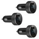 thumbnail image 1 of 3X Cargador de Coche Dual USB, Adaptador de Coche de Salida 4.8A, Medidor de Voltaje de Cigarrillos Negro, 1 of 5