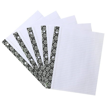 Studio C Hot to Trot Reinforced Filler Paper, 10.5" x 8", College Ruled, 80 Sheets in Each Individual Package, 8 Packs