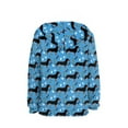 thumbnail image 2 of Xoenoiee Dachshund Dog Paw Bone Pattern Pullover Kids Hoodies Hooded Sweatshirt Cosy Playwear with Kangaroo Pocket Fall Winter Clothing Long Sleeve Tops, S, 2 of 7
