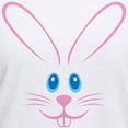 thumbnail image 3 of CafePress - Pink Bunny Face Women's V Neck T Shirt - Womens Cotton V-Neck T-shirt, 3 of 4