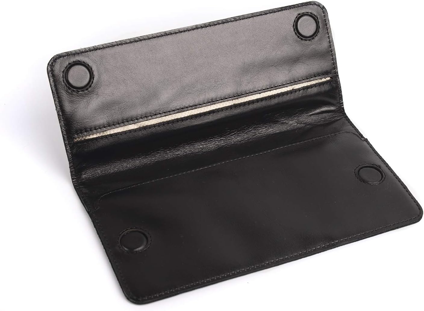 Leather Faraday Bag for Phone //RFID blocking signal and protect EMF/EMI radiation Black