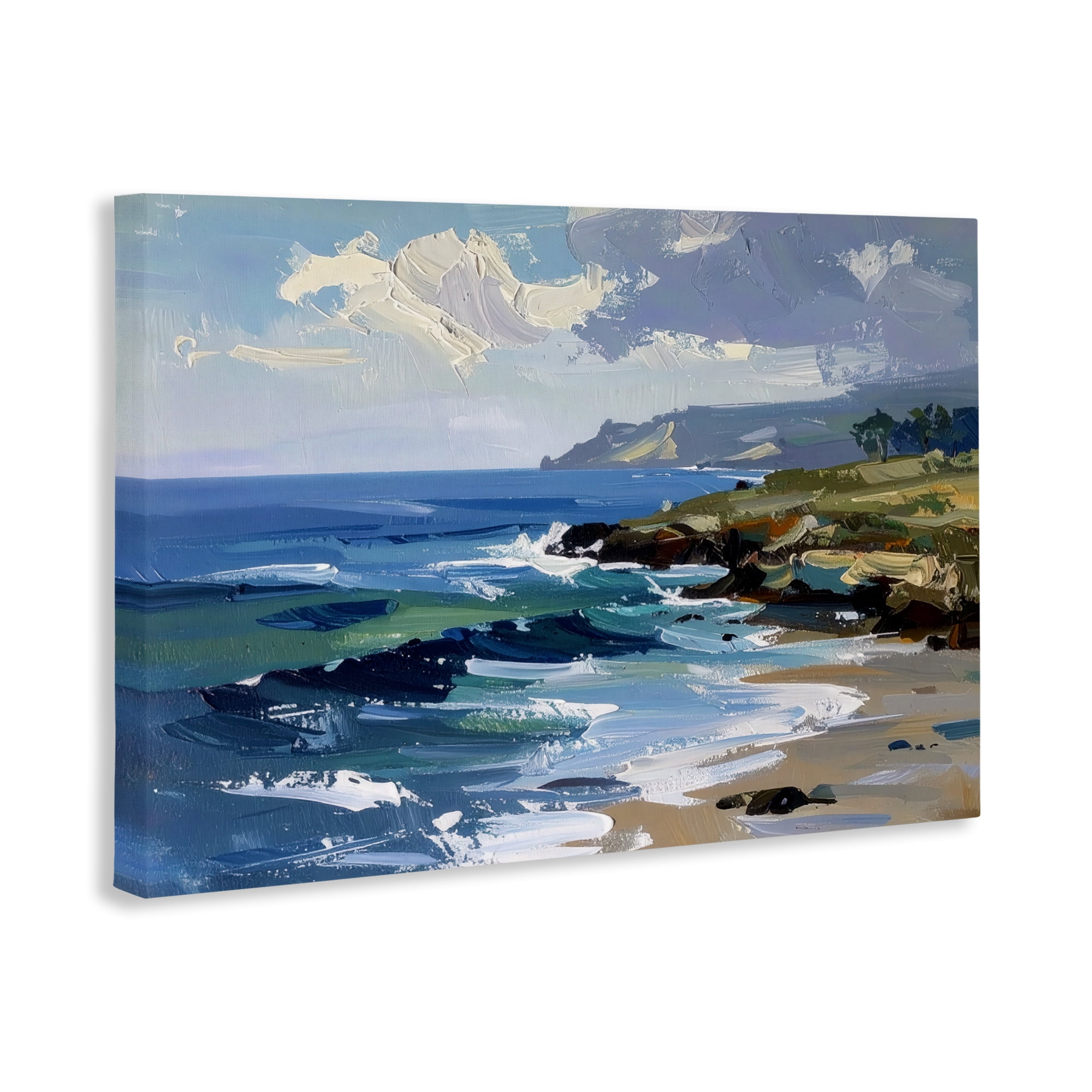 Stupell Industries Sky To Sea Impression Canvas Wall Art, design by Alonza Saunders