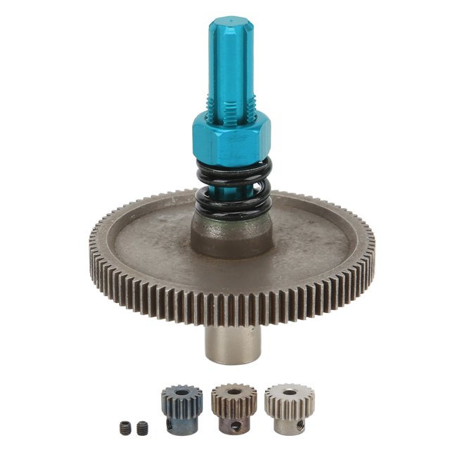 Ensamblaje de engranajes de metal, conjunto de engranajes deslizantes precisos de bajo ruido usable para autos 1/10 RC LHCER Descripción de la referencia