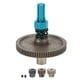 thumbnail image 1 of Ensamblaje de engranajes de metal, conjunto de engranajes deslizantes precisos de bajo ruido usable para autos 1/10 RC LHCER Descripción de la referencia, 1 of 8