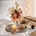 thumbnail image 3 of Farmhouse Wooden Candle Tray - 11 Inch Round Decorative Trays for Coffee Table Dining Centerpiece Kitchen Counter Candle Holder Wood Trays for Christmas Rustic Home Decor, 3 of 9