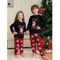 thumbnail image 5 of Pijamas de Navidad para padres e hijos con estampado de alces de dibujos animados de Año Nuevo 2024, conjunto de 2 piezas, pijamas de aspecto familiar, 5 of 5