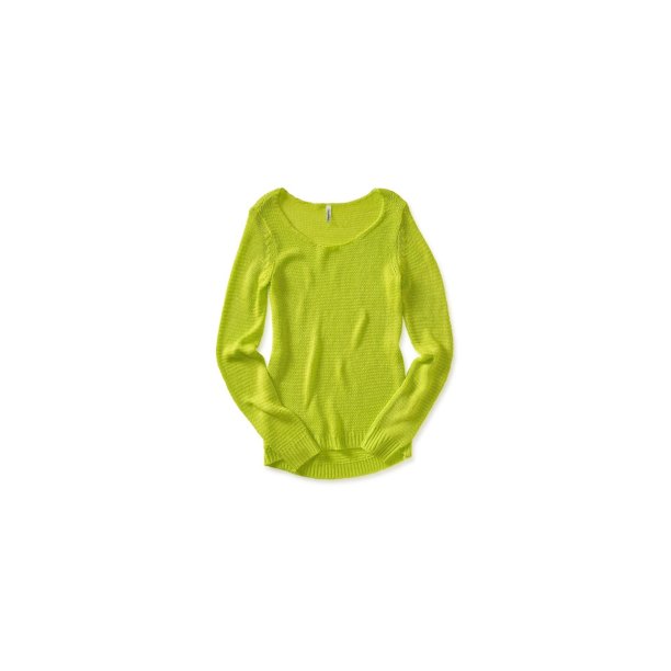 Suéter de punto de cable suelto Aeropostale para mujer, verde, grande