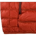 thumbnail image 4 of Men's Down Puffer Jacket Lightweight Hooded Packable Warm Winter Puffy Jackets Coat（Red, XL), 4 of 5