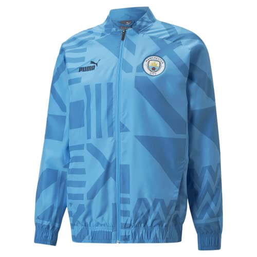 Puma 2022-23 Manchester City Pre-Match Jacket - Light Blue M