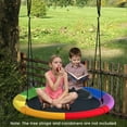 thumbnail image 2 of Goplus 40'' Flying Saucer Tree Swing Indoor Outdoor Play Set Swing for Kids Colorful, 2 of 10