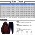 thumbnail image 2 of Kagetolytai Suits Mens Hooded Sports Tracksuit Unisex 2 piece Running Outfits Long Sleeve Pullover Hoodies Sweatshirt+Sweatpants Set Suits For Men Red S, 2 of 4