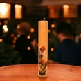 thumbnail image 3 of Soy Wax Pillar Candle with Cinnamon Orange & Lotus Essential Oils - Relaxing Fragrance, 3 of 5