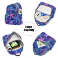 thumbnail image 5 of FORMRS Mini Backpack Purse for Women Travel Daypack Casual Shoulder Bag, Neon Pink Starfish, 5 of 7