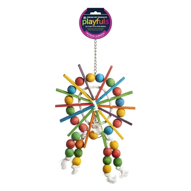 Juguete para pájaros Prevue Hendryx Bodacious Bites Ferris Wheel 60957