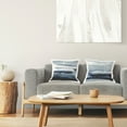 thumbnail image 3 of Stupell Industries Brushed Blue Abstract Composition Printed Throw Pillow Design by Jake Messina (Set of 2), 3 of 6