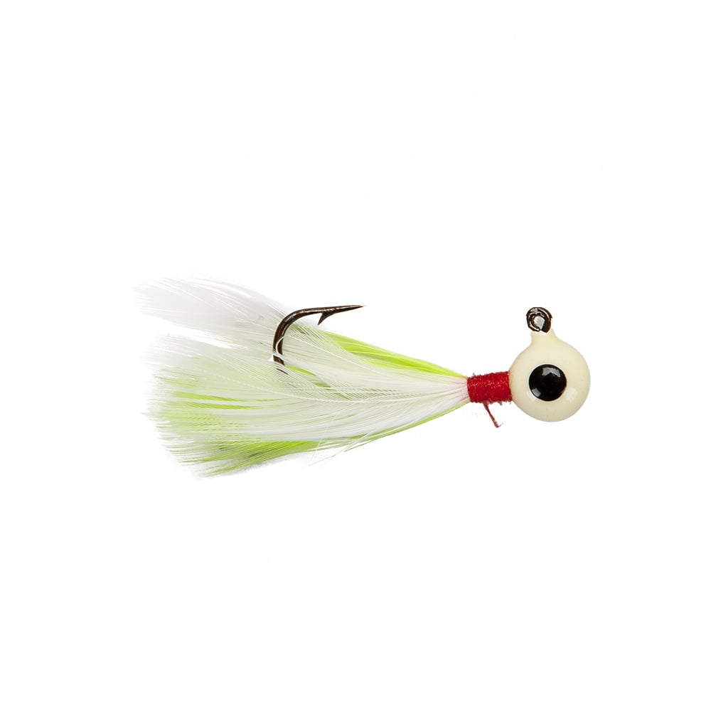 Lindy Little Nipper Jig Fishing Lure Jig Chartreuse Glow 1/32 oz