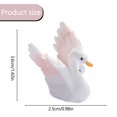 thumbnail image 3 of 1X Swan Figurine - Miniature Ornament Creative Swan Resin Figurine Charming Desktop Decor for Home, 3 of 9