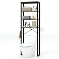 thumbnail image 2 of Demi Bonn Toilet Storage Rack, Towel Rack, Towel Holder, 4-Tier Freestanding Over the Toilet Storage Rack, for Bathroom, Rustic Brown, 2 of 6