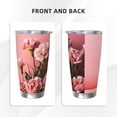 thumbnail image 3 of Fotbe Delicate Pink Carnations A Pattern 20 oz Tumbler Stainless Steel Vacuum Insulated Coffee Ice Cup Double Wall Travel Flask Leak-proof Coffee Cup-Straw Two-piece Set, 3 of 8