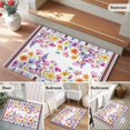 thumbnail image 6 of Spring Flowers Area Rugs Collection 2'x3', Farmhouse Floral Botanical Elegant Non Slip Indoor Rectangle Throw Runner Rug Floor Mat Carpet for Living Room Dining Table Bedroom Nursery, 6 of 9