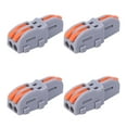 thumbnail image 4 of 20Pcs Quick Terminal Block 1 in 2 Out Wire Connector TShape PushType Wiring Splitter SPLF12A, Fast Separation, Male and Female Tenons, Flame Retardant, High Conductivity,, 4 of 7