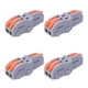 thumbnail image 3 of Bloque de terminales rápido de 20 piezas, conector de cable 1 en 2 salida, divisor de cableado tipo T en forma de T, SPLF12A (naranja), 3 of 10