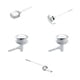 thumbnail image 5 of Kearding Mango de descarga para inodoro, botón pulsador para oficina, centro comercial, baño, contenedor de agua para baño, varilla, Accesorios de baño Barra lateral de aluminio, 5 of 6