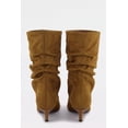 thumbnail image 5 of Women's Pointy Toe Kitten Heel Mid Calf Slouch Boots, 5 of 5