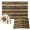 Gold, variant on Black Golden Striped Placemats Set of 4, Luxury Farmhouse Stripes Washable Wipeable Table Mats for Dining Tables, Indoor Outdoor Kitchen Place Mats for Holiday Party Table Decor