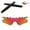 Fire Red Mirror Coated - Polarized + Black Earsocks, variant on Walleva Clear Vented Replacement Lenses For Oakley M Frame Heater Sunglasses