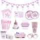 thumbnail image 2 of Vajilla desechable de unicornio, suministros para fiestas de unicornios, vasos y platos de papel, servilletas, decoración de fiesta de cumpleaños de unicornio, Baby Shower Girl Tan Jianjun unisex, 2 of 2