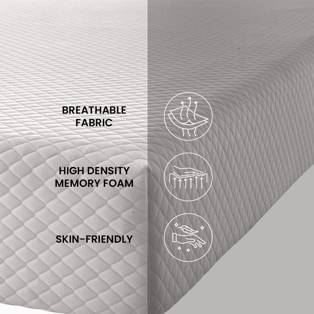 ZenDen 8" Twin Medium Firm Tight Top Memory Foam Mattress