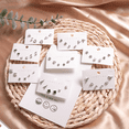 thumbnail image 3 of Pendientes de mujer con incrustaciones de diamantes y aguja de plata de verano, de todo tipo, pequeños, frescos, sencillos y bonitos, juego de tres pares, 3 of 5