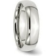 thumbnail image 5 of Chisel Stainless Steel Polished 6.2mm Half Round Band - Ring Size 6.0, 5 of 8