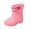 Pink, variant on Kids Cute Rubber Rain Boots Spring Summer New Comfortable Non Slip Durable Toddler Water Shoes, Sizes 2-11 Years