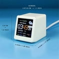 thumbnail image 3 of "Smart WiFi Weather Station Clock - Animated Dual-City Forecast, GIF Display & Bitcoin Tracker, USB-C Powered Desktop Gadget (Yellow)", 3 of 5