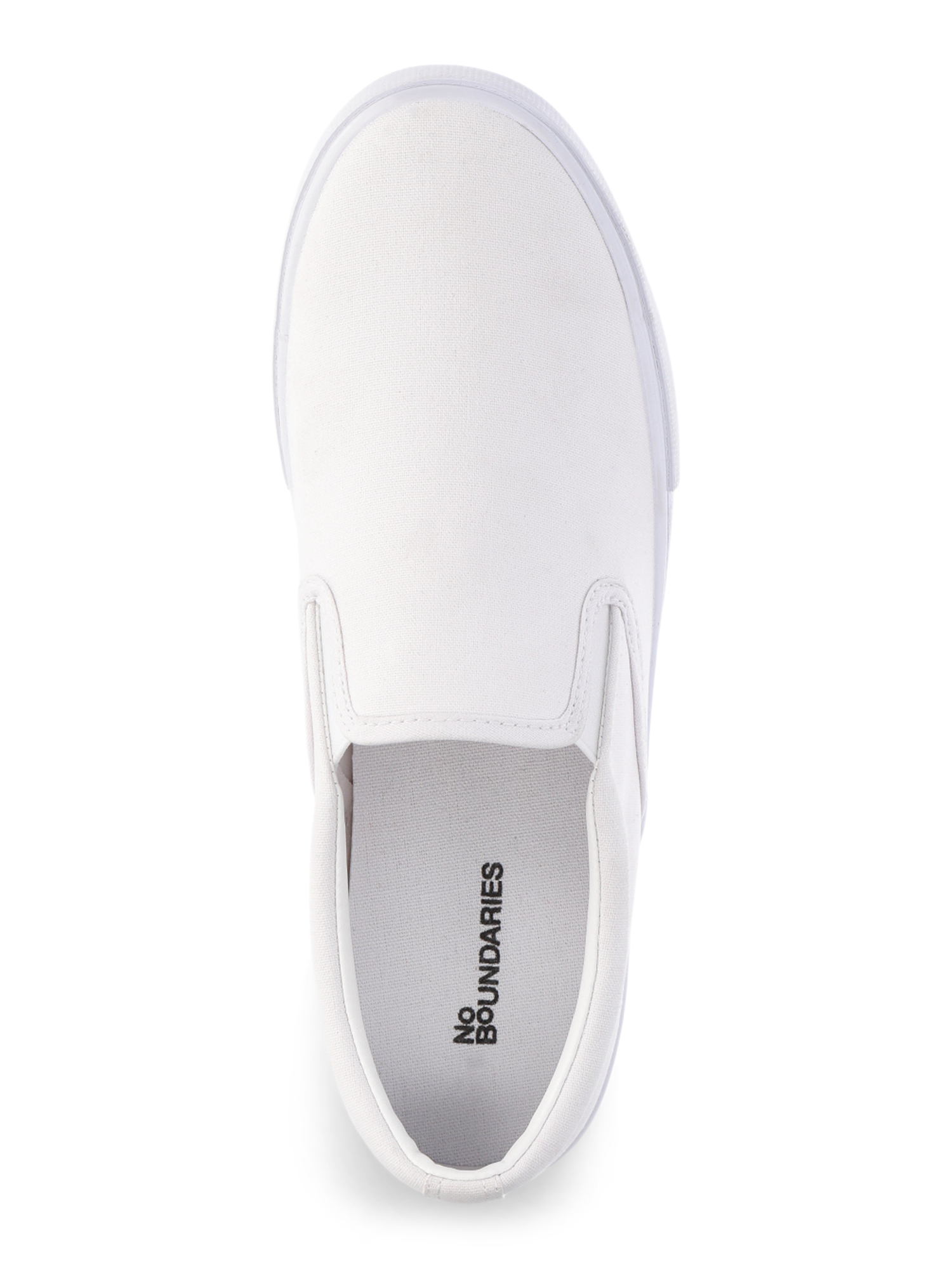 No Boundaries Women's Canvas Slip-On Sneakers photo 5