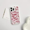 thumbnail image 2 of SHIQI-Compatible with iPhone 14 Pro Case Cute Clear Bowknot Design for Women Girls Red Bow Ribbon Soft Fit Slim Stylish Protective Phone Cover - Red, 2 of 4