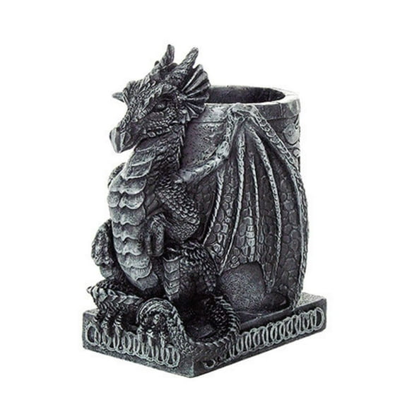 Pacific Giftware PTC 4.5 Inch Medieval Dragon Statue Figurine Desk Top Utility Holder