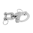 thumbnail image 4 of 2x Eslabón giratorio de ojo profesional 304 Acero inoxidable Grillete Gancho Clip Hebilla Barco marino Vela Accesorios de hardware de aparejo - Baoblaze Giratorio a presión, 4 of 7
