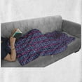thumbnail image 6 of Geometric Soft Flannel Fleece Throw Blanket, Abstract Colorful Compositon of Shapes Rhombuses Stripes and Triangles Pattern, Cozy Plush for Indoor and Outdoor Use, 70" x 90", Multicolor, by Ambesonne, 6 of 6