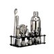 thumbnail image 1 of Coctelera De Acero Inoxidable De 17 Piezas, Juego De Barman, Juego De Herramientas De Coctelera De Acrílico Negro, Juego De Alfileres De Fruta Perfectos Para El Hogar O Las Fiestas Kearding HA041726-02, 1 of 6